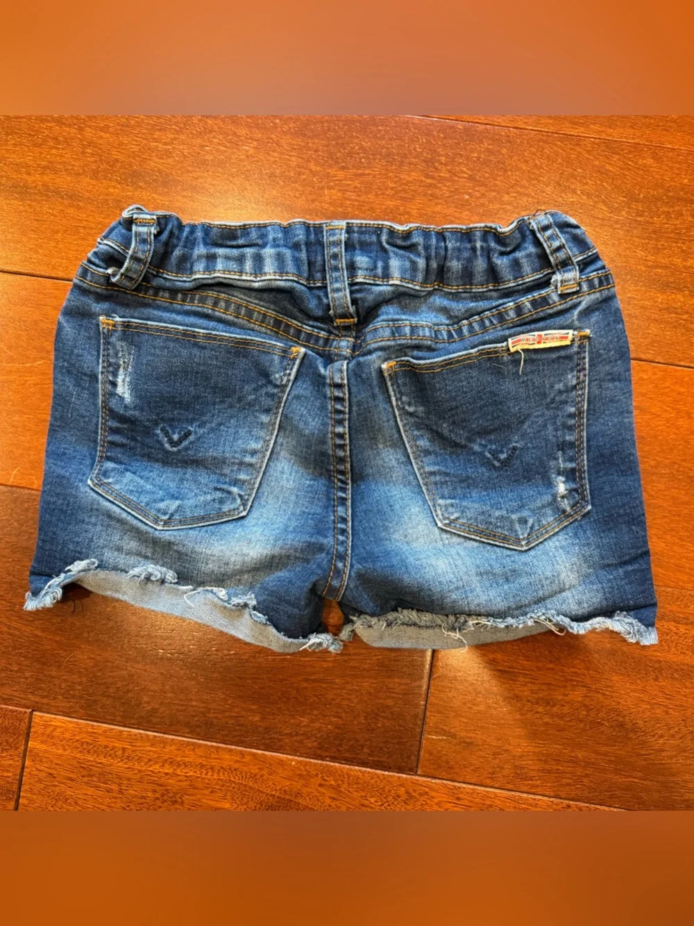 Hudson Jeans Women's Ripped Dark Blue Denim Cutoff Shorts